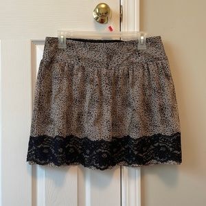 Leopard print skirt